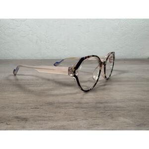 Face a Face Wisper 1 Eyeglasse Frames- Color 1324 Light Pink Tortoise- EUC